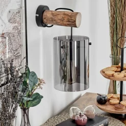 hofstein Parane Applique murale Écru, Noir, 1 lumière