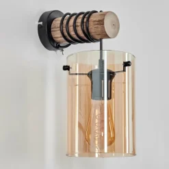 hofstein Parane Applique murale Écru, Noir, 1 lumière