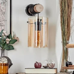 hofstein Parane Applique murale Écru, Noir, 1 lumière