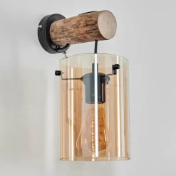 Lampes Vintages & Rétros-hofstein Parane Applique murale, Spot mural Écru, Noir, 1 lumière