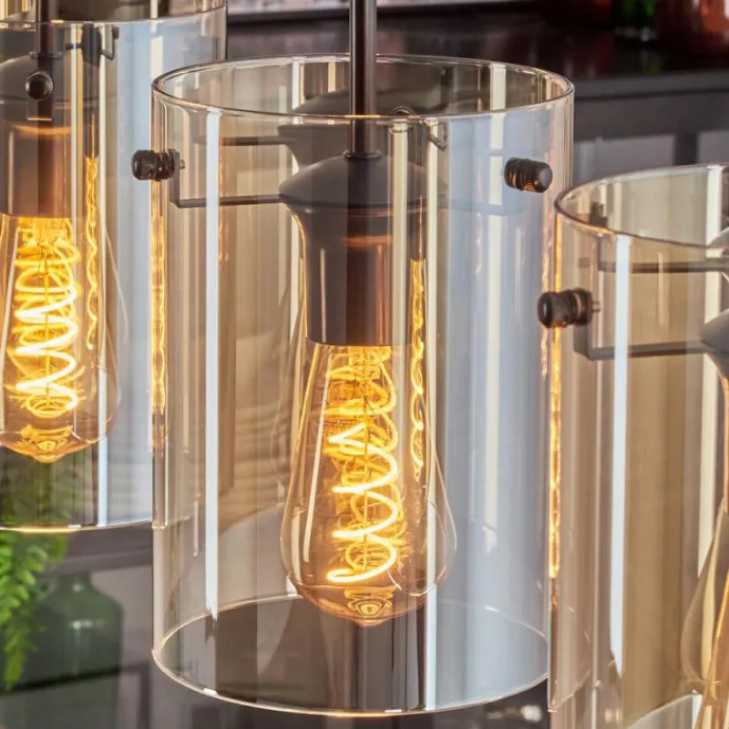 hofstein Parane Suspension Ambre, 4 lumières