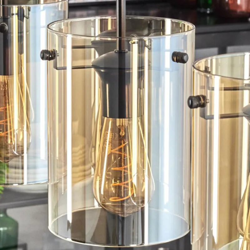 hofstein Parane Suspension Ambre, 4 lumières