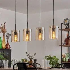 hofstein Parane Suspension Ambre, 4 lumières