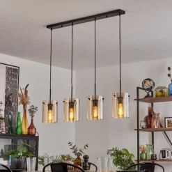 hofstein Parane Suspension Ambre, 4 lumières