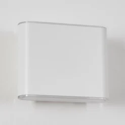 hofstein Paranhas Lampe murale d´extérieur, Luminaire de salle de bain, Luminaire Up & Down, Applique murale Blanc, 1 lumière