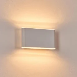 hofstein Paranhas Lampe murale d´extérieur, Luminaire de salle de bain, Luminaire Up & Down, Applique murale Blanc, 1 lumière