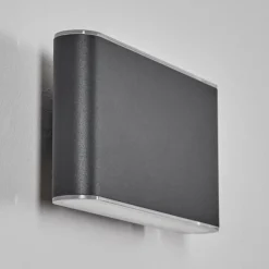 hofstein Paranhas Lampe murale d´extérieur, Luminaire de salle de bain, Luminaire Up & Down, Applique murale Anthracite, 1 lumière