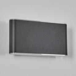 hofstein Paranhas Lampe murale d´extérieur, Luminaire de salle de bain, Luminaire Up & Down, Applique murale Anthracite, 1 lumière