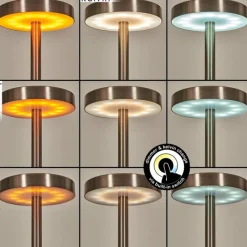 hofstein Parel Lampe de bureau, Lampe à poser LED Nickel mat, 1 lumière