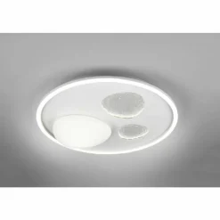 Luminaires Trio Pebble Plafonnier LED Blanc, 1 lumière, Télécommandes* Éclairage Led