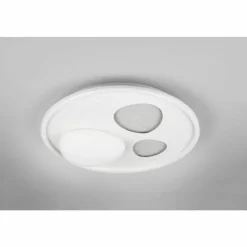Luminaires Trio Pebble Plafonnier LED Blanc, 1 lumière, Télécommandes* Éclairage Led