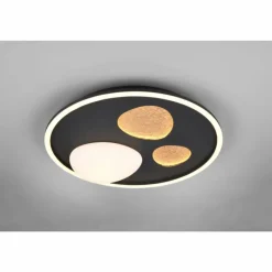 Luminaires Trio Pebble Plafonnier LED Noir, 1 lumière, Télécommandes* Éclairage Led