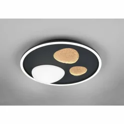 Luminaires Trio Pebble Plafonnier LED Noir, 1 lumière, Télécommandes* Éclairage Led