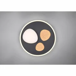 Luminaires Trio Pebble Plafonnier LED Noir, 1 lumière, Télécommandes* Éclairage Led
