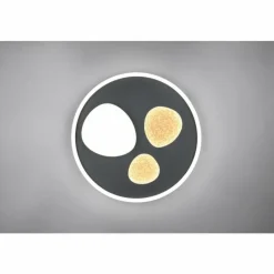 Luminaires Trio Pebble Plafonnier LED Noir, 1 lumière, Télécommandes* Éclairage Led