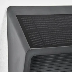 hofstein Pedreiras Lampe murale d´extérieur, Lampe solaire, Applique murale LED Anthracite, 1 lumière, Détecteur de mouvement