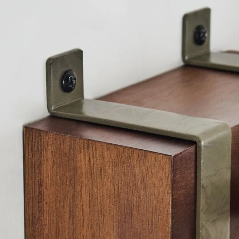 Lampes Industrielles-hofstein Pehefito Plafonnier Brun foncé, Gris, Vert, 1 lumière