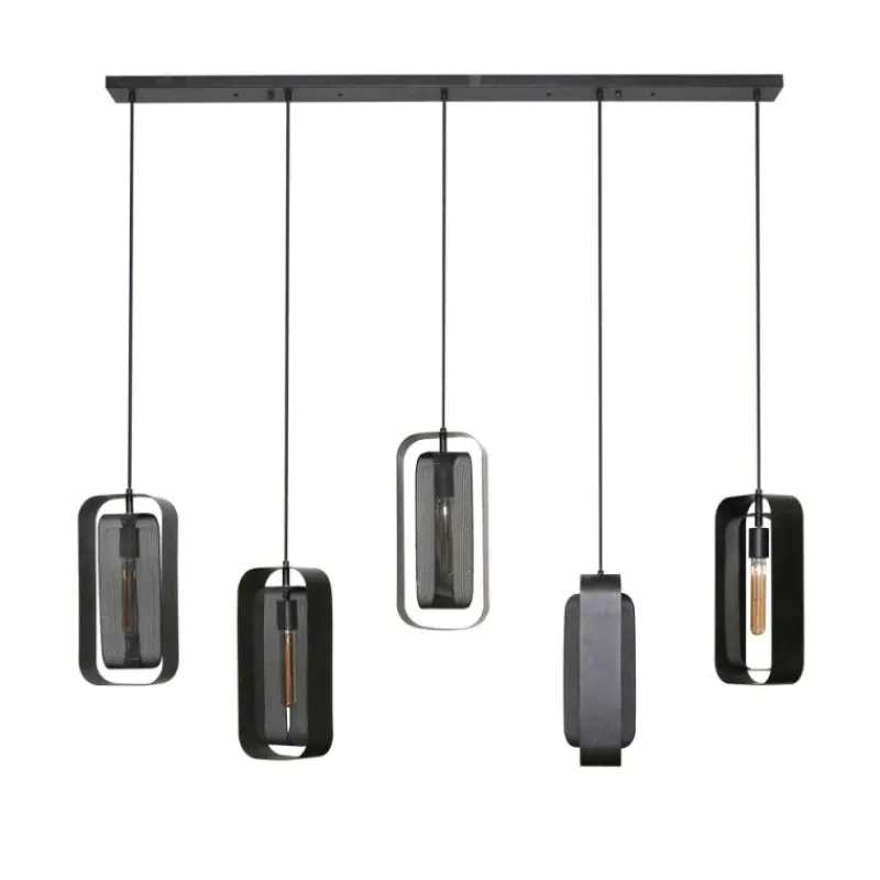 hofstein Pendelleuchte Suspension Anthracite, 5 lumières* Suspensions