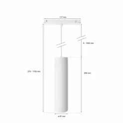 Luminaires Philips Pendule Philips Hue Perifo LED Blanc, 1 lumière, Changeur de couleurs