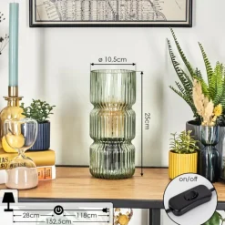 hofstein Penteado Lampe à poser Noir, 1 lumière