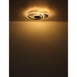 Luminaires Globo Lighting Perlix Plafonnier LED Noir, Blanc, 1 lumière* Éclairage Led