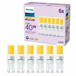 Luminaires Philips Philips Brûleur 6 pièces LED GU9 3,2 watt 2700 kelvin 400 lumen