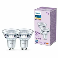 Luminaires Philips Philips Classic Lot de 2 LED GU10 4,6 watt 2700 kelvin 355 lumen