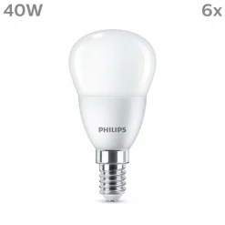 Luminaires Philips Philips Classic Lot de 6 LED E14 4,9 watt 2700 kelvin 470 lumen