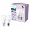 Luminaires Philips Philips Classic Lot de 2 LED E27 8 watt 2700 kelvin 806 lumen