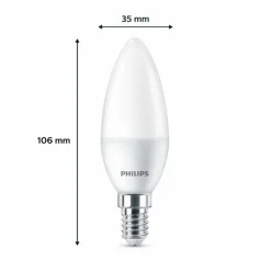 Luminaires Philips Philips Classic Lot de 6 LED E14 4,9 watt 2700 kelvin 470 lumen