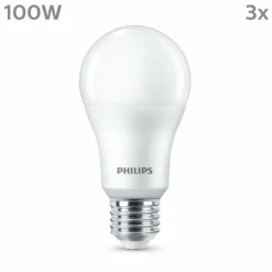 Luminaires Philips Philips Classic Lot de 3 LED E27 13 watt 2700 kelvin 1521 lumen