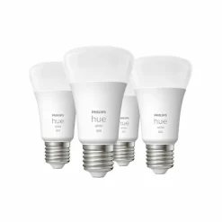 Luminaires Philips Philips Hue - Jeu de 4 LED E27 9 Watt 2700 Kelvin 800 Lumen