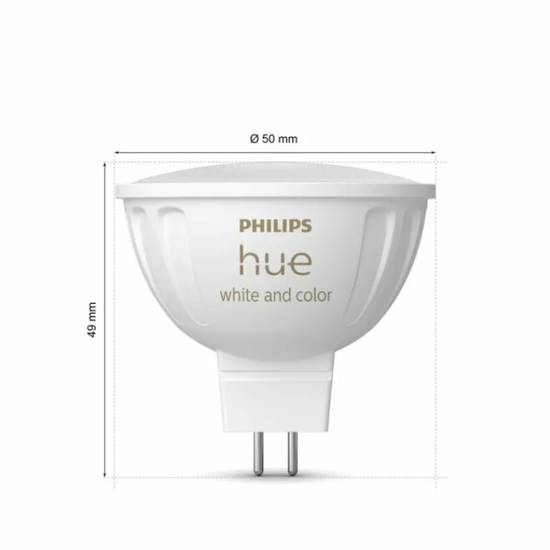 Luminaires Philips Philips Hue LED GU5.3 6,3 Watt 2000-6500 Kelvin 400 Lumen