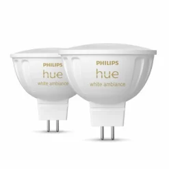 Luminaires Philips Philips Hue Lot de 2 LED GU5.3 6,3 Watt 2000-6500 Kelvin 400 Lumen