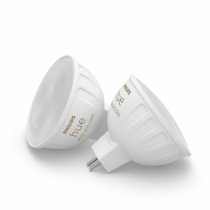 Luminaires Philips Philips Hue Lot de 2 LED GU5.3 6,3 Watt 2000-6500 Kelvin 400 Lumen