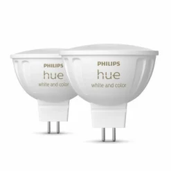 Luminaires Philips Philips Hue Lot de 2 LED GU5.3 6,3 Watt 2000-6500 Kelvin 400 Lumen