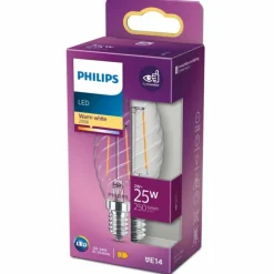 Luminaires Philips Philips LED E14 2 Watt 2700 Kelvin 250 Lumen