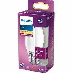 Luminaires Philips Philips LED E14 4,3 Watt 2700 Kelvin 470 Lumen