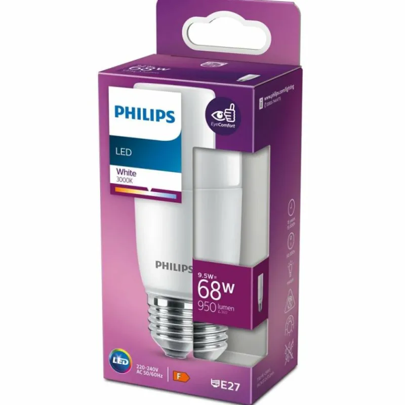 Luminaires Philips Philips LED E27 9,5 Watt 3000 Kelvin 950 Lumen