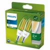 Luminaires Philips Philips Lot de 2 E14 LED 2,3 Watt 3000 Kelvin 485 lumens