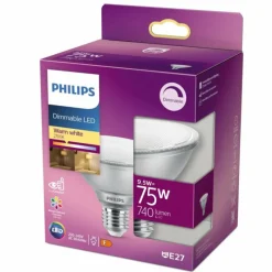 Luminaires Philips Philips Réflecteur LED E27 9,5 watt 2700 kelvin 740 lumen
