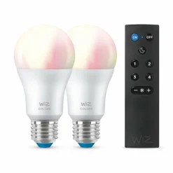 Luminaires Philips Philips WiZ Lot de 2 LED E27 8 watt 2200 - 6500 Kelvin 806 lumen