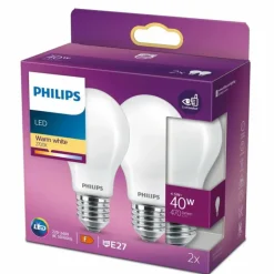 Luminaires Philips Philips 2x LED E27 4,5 Watt 2700 Kelvin 470 Lumen