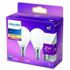 Luminaires Philips Philips 2x LED E14 4,3 Watt 2700 Kelvin 470 Lumen