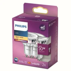 Luminaires Philips Philips 2x LED GU10 4,6 Watt 2700 Kelvin 355 Lumen