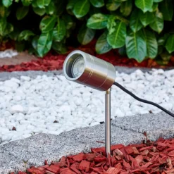 hofstein Pieu de jardin Froslev Chrome, 1 lumière