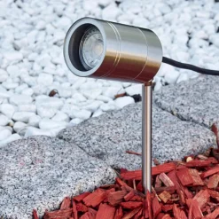 hofstein Pieu de jardin Froslev Chrome, 1 lumière