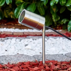 hofstein Pieu de jardin Froslev Chrome, 1 lumière