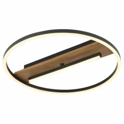 Lampes En Bois-Luminaires Globo Lighting Pikara Plafonnier LED Couleur bois, 1 lumière