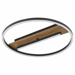 Lampes En Bois-Luminaires Globo Lighting Pikara Plafonnier LED Couleur bois, 1 lumière